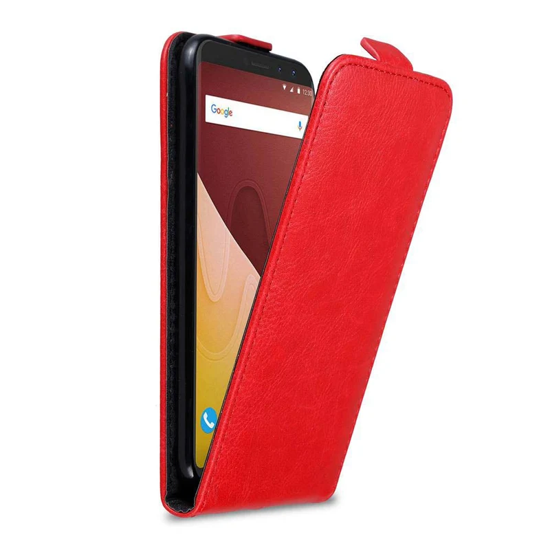 Cadorabo Hülle kompatibel mit WIKO VIEW GO Schutzhülle im Flip Design mit Magnetverschluss