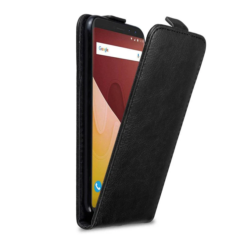 Cadorabo Hülle kompatibel mit WIKO VIEW GO Schutzhülle im Flip Design mit Magnetverschluss