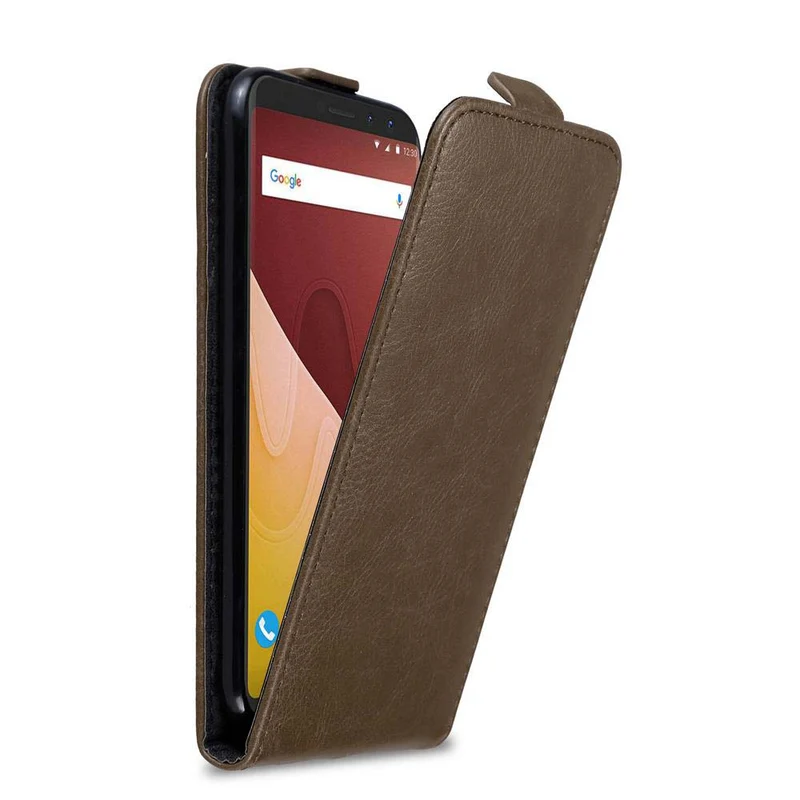 Cadorabo Hülle kompatibel mit WIKO VIEW GO Schutzhülle im Flip Design mit Magnetverschluss