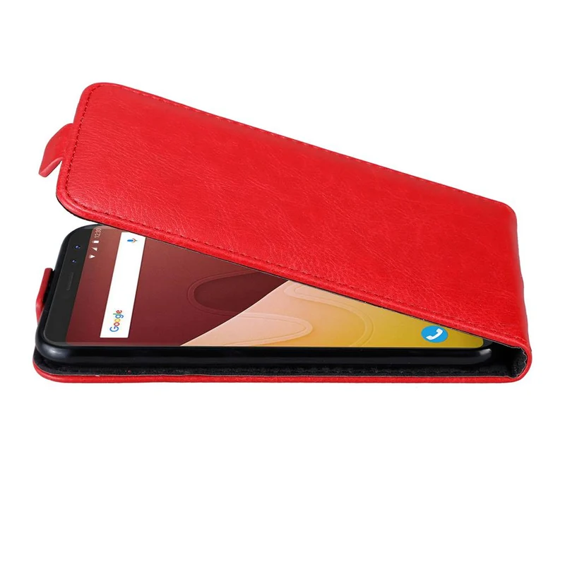 Cadorabo Hülle kompatibel mit WIKO VIEW GO Schutzhülle im Flip Design mit Magnetverschluss