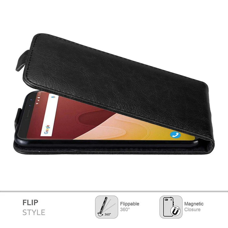 Cadorabo Hülle kompatibel mit WIKO VIEW GO Schutzhülle im Flip Design mit Magnetverschluss