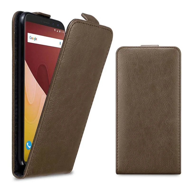 Cadorabo Hülle kompatibel mit WIKO VIEW GO Schutzhülle im Flip Design mit Magnetverschluss