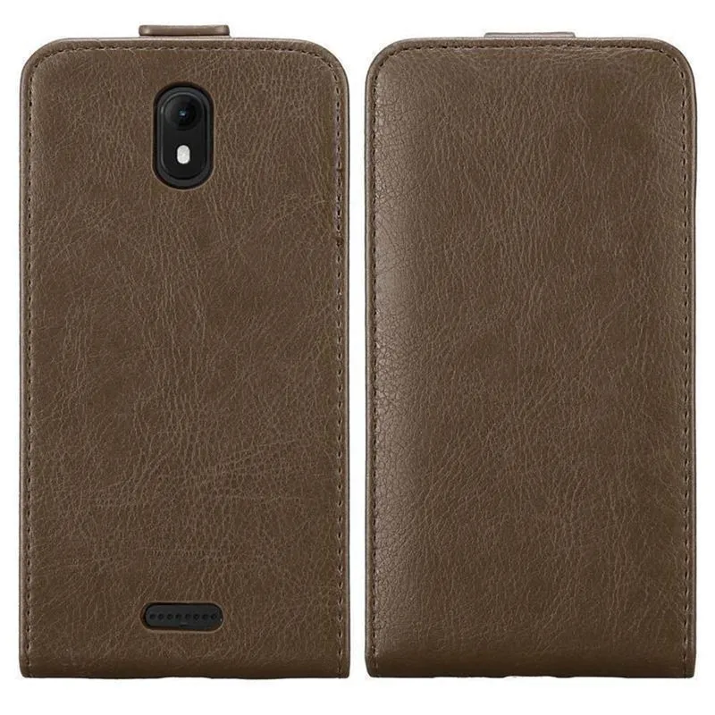 Cadorabo Hülle kompatibel mit WIKO VIEW GO Schutzhülle im Flip Design mit Magnetverschluss