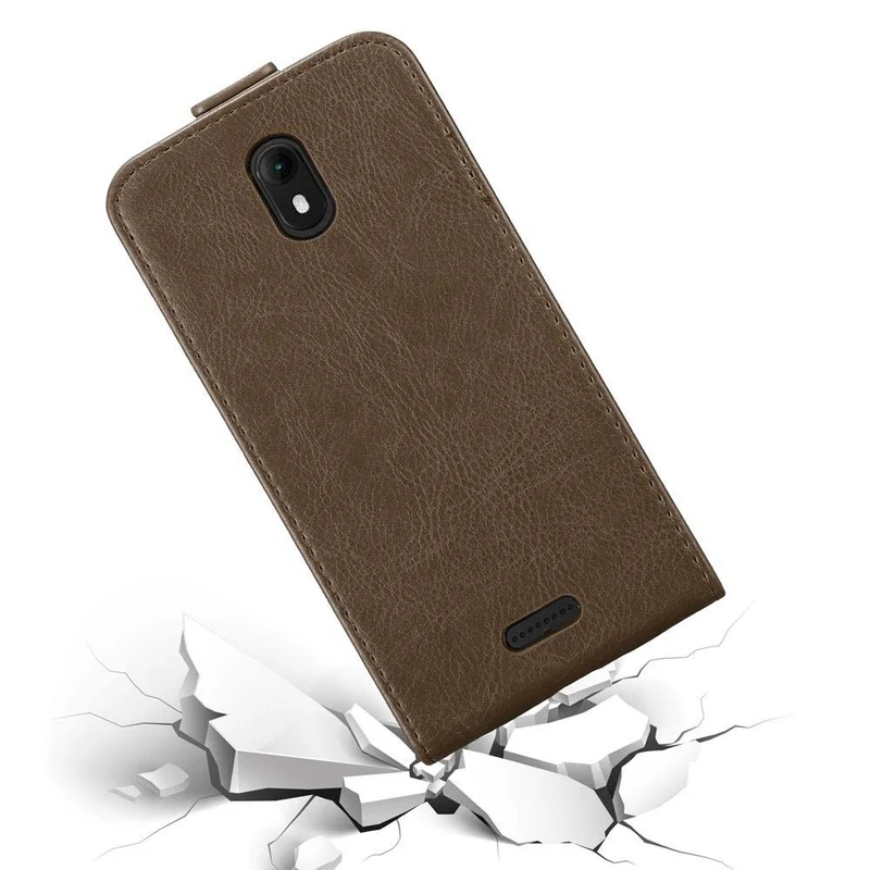 Cadorabo Hülle kompatibel mit WIKO VIEW GO Schutzhülle im Flip Design mit Magnetverschluss