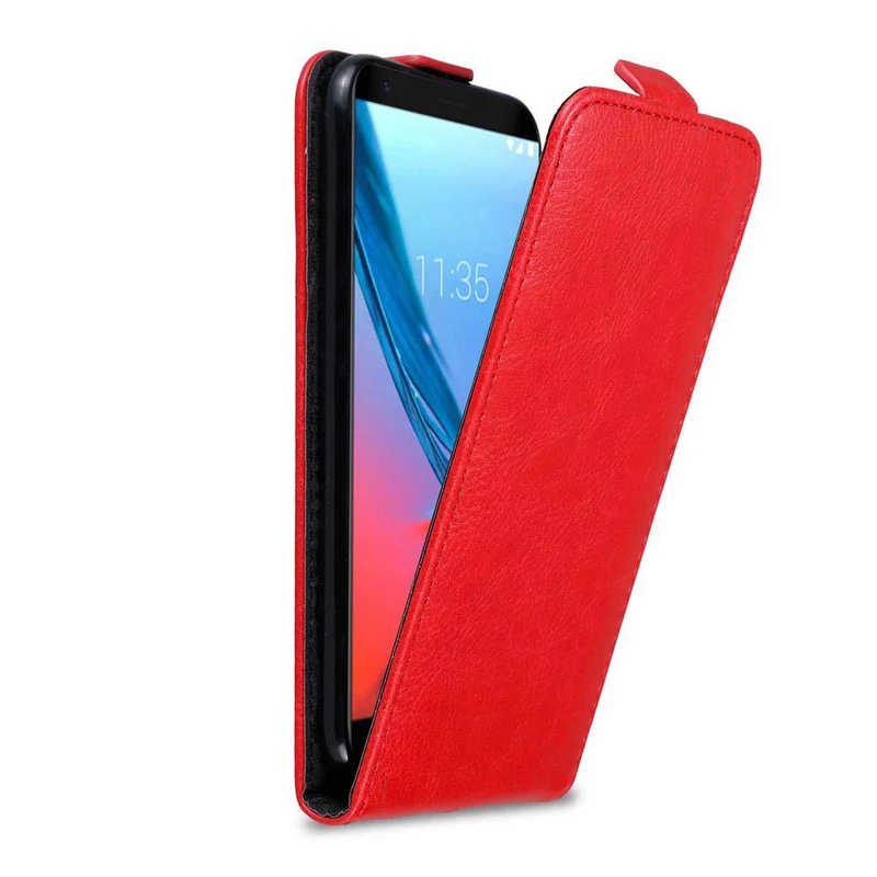 Cadorabo Hülle kompatibel mit ZTE Blade V9 Schutzhülle im Flip Design mit Magnetverschluss
