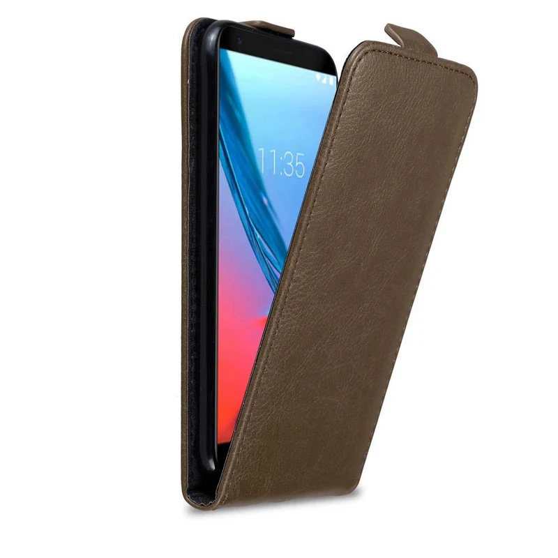 Cadorabo Hülle kompatibel mit ZTE Blade V9 Schutzhülle im Flip Design mit Magnetverschluss