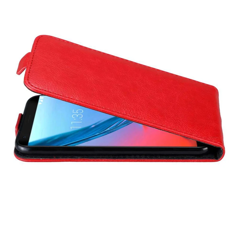 Cadorabo Hülle kompatibel mit ZTE Blade V9 Schutzhülle im Flip Design mit Magnetverschluss