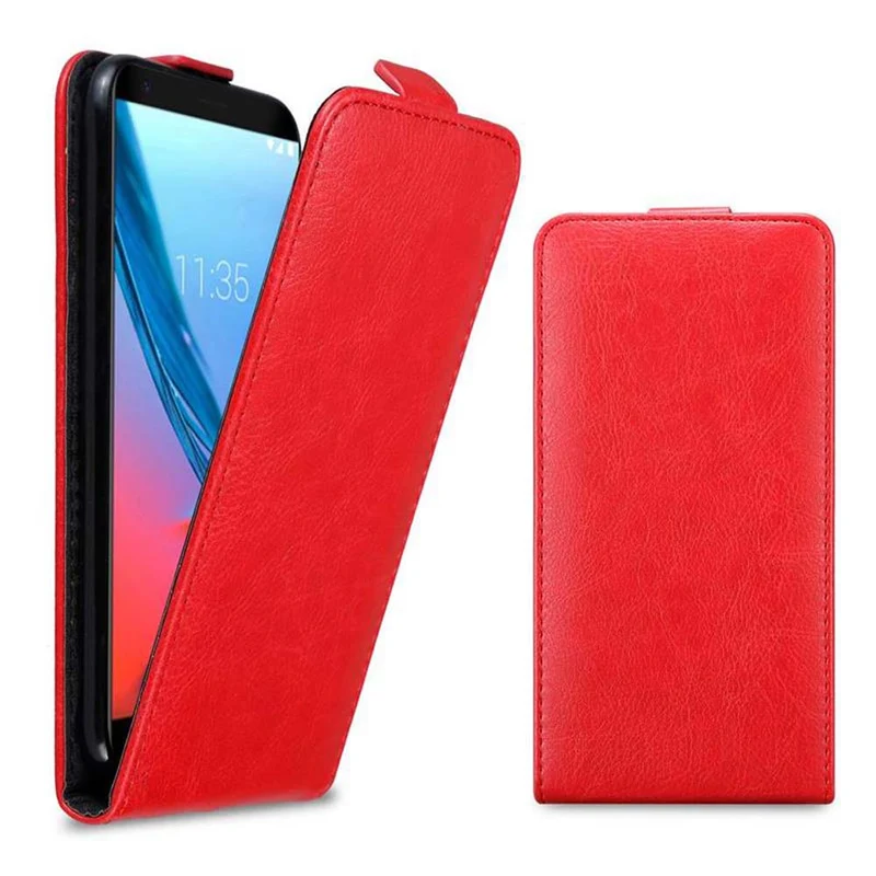Cadorabo Hülle kompatibel mit ZTE Blade V9 Schutzhülle im Flip Design mit Magnetverschluss