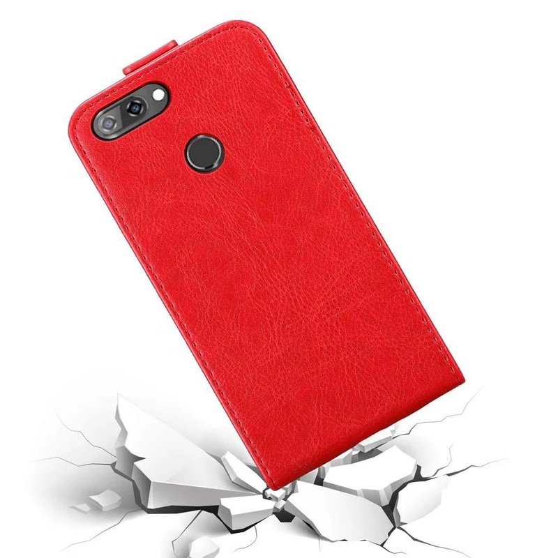 Cadorabo Hülle kompatibel mit ZTE Blade V9 Schutzhülle im Flip Design mit Magnetverschluss