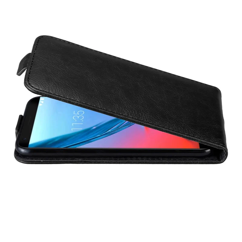 Cadorabo Hülle kompatibel mit ZTE Blade V9 Schutzhülle im Flip Design mit Magnetverschluss
