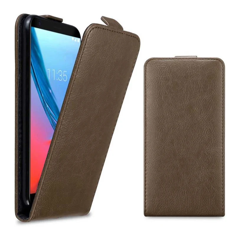 Cadorabo Hülle kompatibel mit ZTE Blade V9 Schutzhülle im Flip Design mit Magnetverschluss