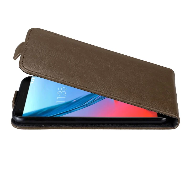 Cadorabo Hülle kompatibel mit ZTE Blade V9 Schutzhülle im Flip Design mit Magnetverschluss