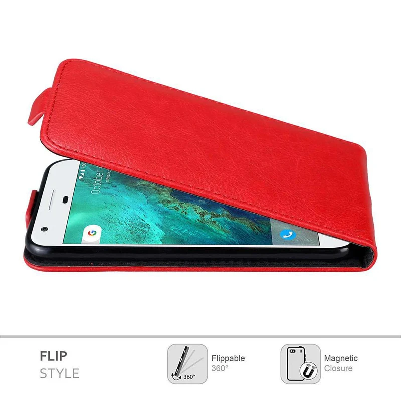 Cadorabo Hülle kompatibel mit Google PIXEL Schutzhülle im Flip Design mit Magnetverschluss