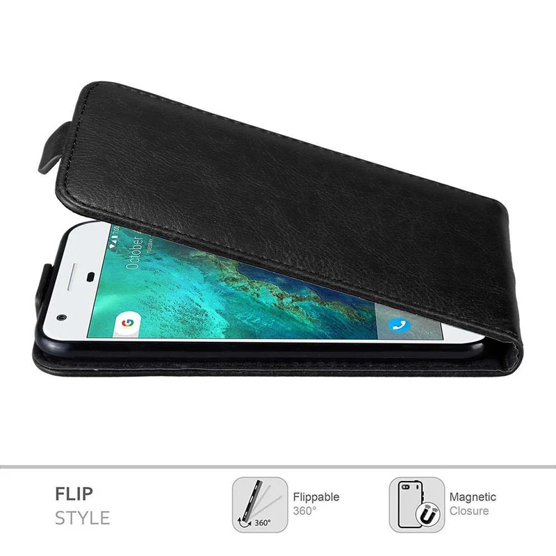 Cadorabo Hülle kompatibel mit Google PIXEL Schutzhülle im Flip Design mit Magnetverschluss