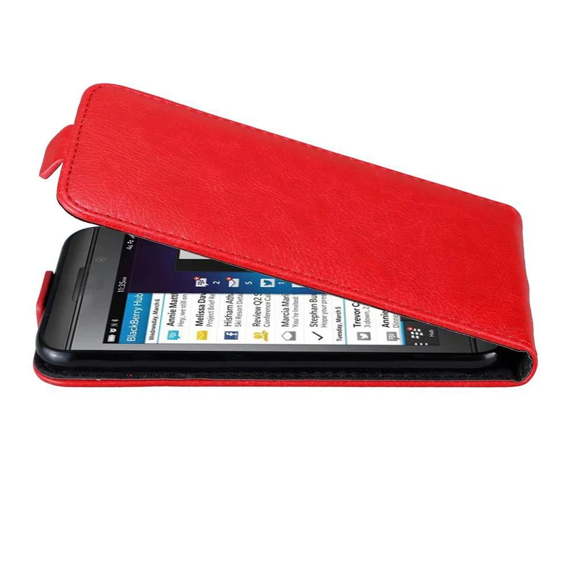 Cadorabo Hülle kompatibel mit Blackberry Z10 Schutzhülle im Flip Design mit Magnetverschluss