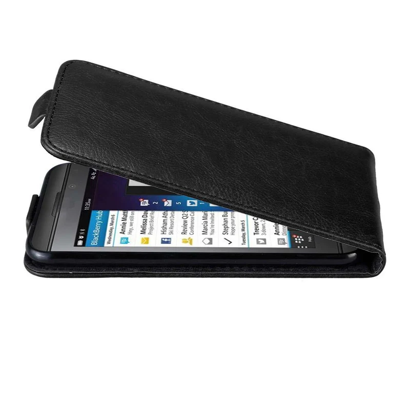 Cadorabo Hülle kompatibel mit Blackberry Z10 Schutzhülle im Flip Design mit Magnetverschluss