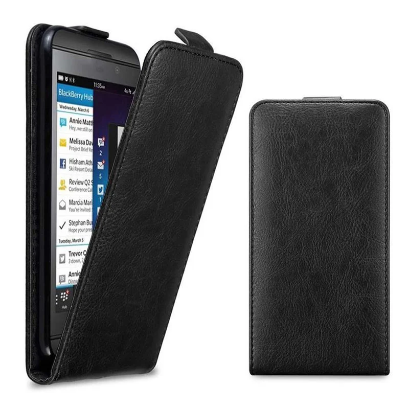 Cadorabo Hülle kompatibel mit Blackberry Z10 Schutzhülle im Flip Design mit Magnetverschluss