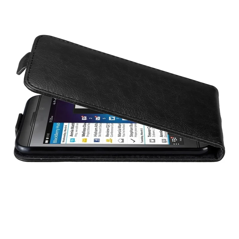 Cadorabo Hülle kompatibel mit Blackberry Z10 Schutzhülle im Flip Design mit Magnetverschluss