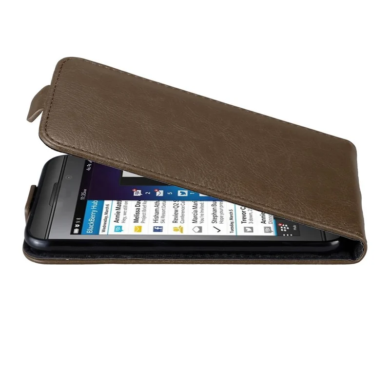 Cadorabo Hülle kompatibel mit Blackberry Z10 Schutzhülle im Flip Design mit Magnetverschluss