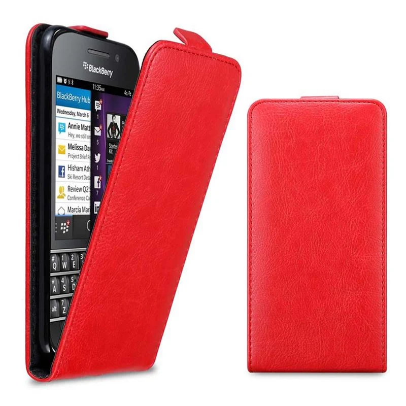 Cadorabo Hülle kompatibel mit Blackberry Q10 Schutzhülle im Flip Design mit Magnetverschluss