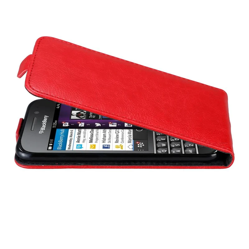 Cadorabo Hülle kompatibel mit Blackberry Q10 Schutzhülle im Flip Design mit Magnetverschluss