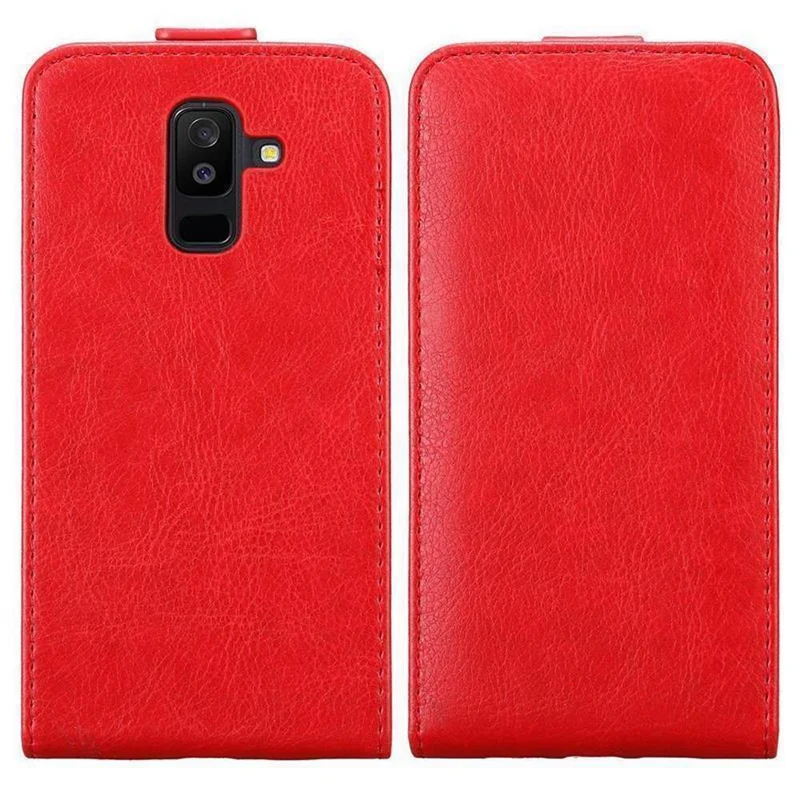 Cadorabo Hülle kompatibel mit Samsung Galaxy A6 PLUS 2018 Schutzhülle im Flip Design mit Magnetverschluss
