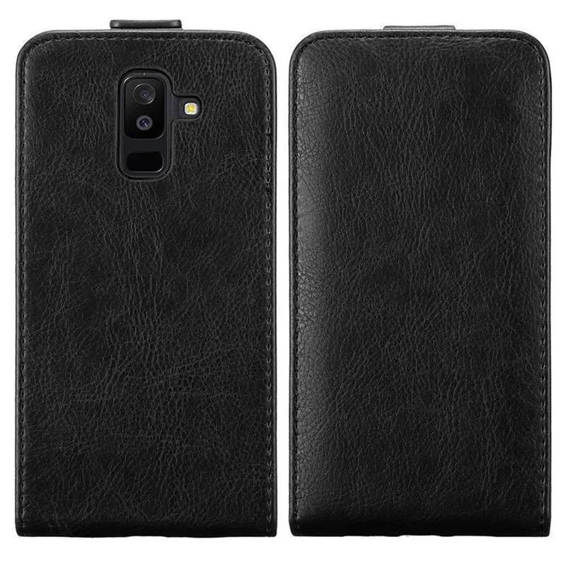 Cadorabo Hülle kompatibel mit Samsung Galaxy A6 PLUS 2018 Schutzhülle im Flip Design mit Magnetverschluss
