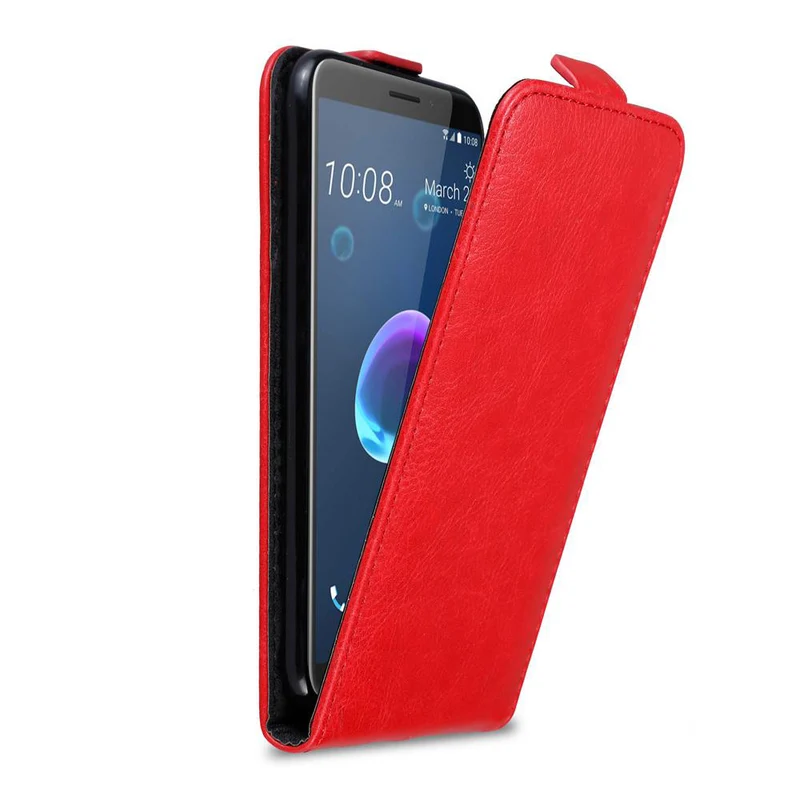 Cadorabo Hülle kompatibel mit HTC Desire 12 Schutzhülle im Flip Design mit Magnetverschluss