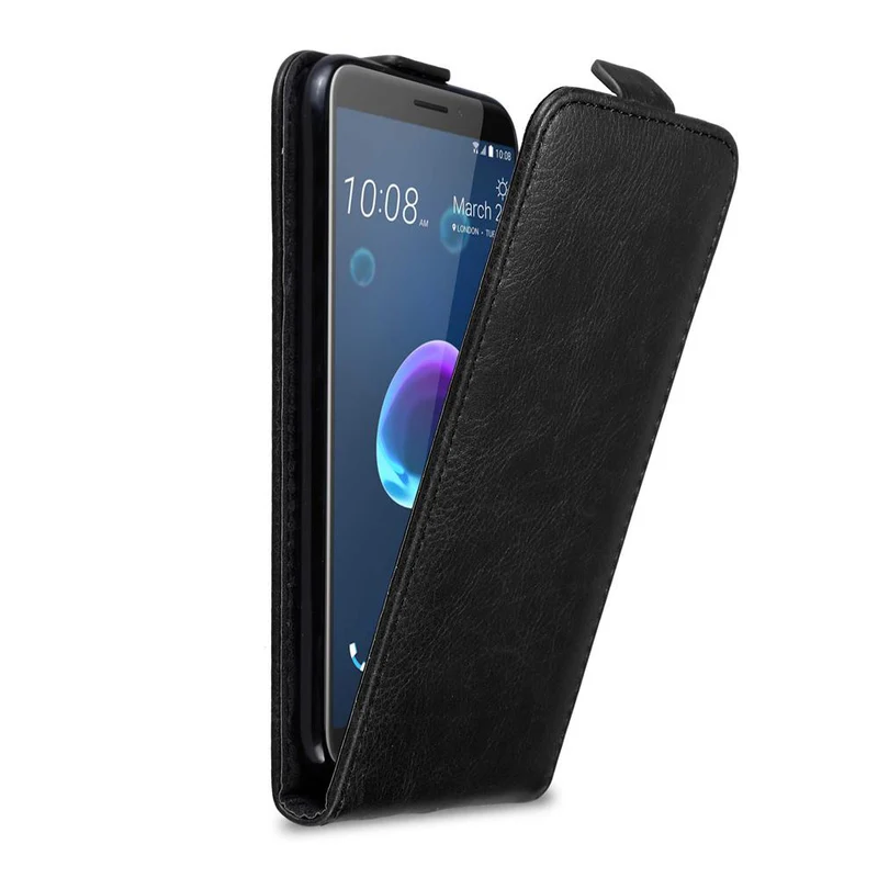 Cadorabo Hülle kompatibel mit HTC Desire 12 Schutzhülle im Flip Design mit Magnetverschluss