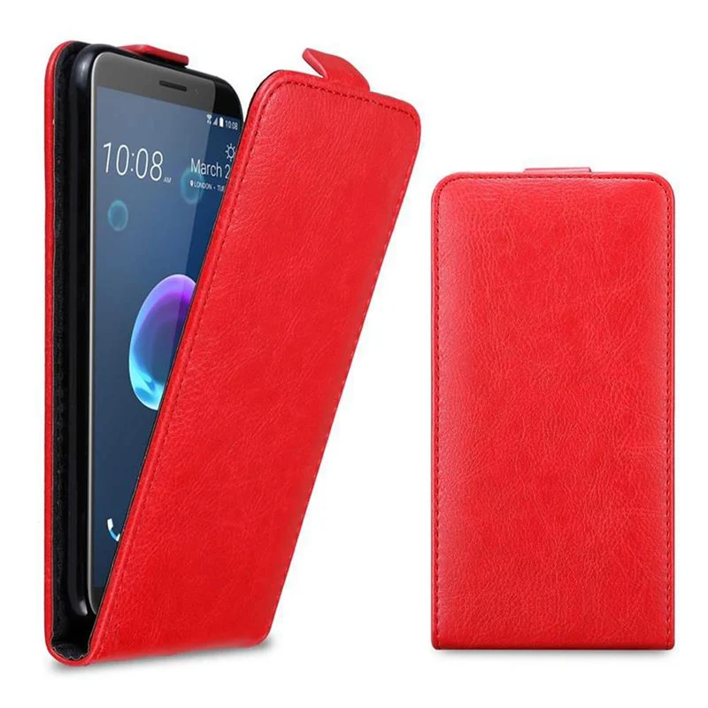 Cadorabo Hülle kompatibel mit HTC Desire 12 Schutzhülle im Flip Design mit Magnetverschluss