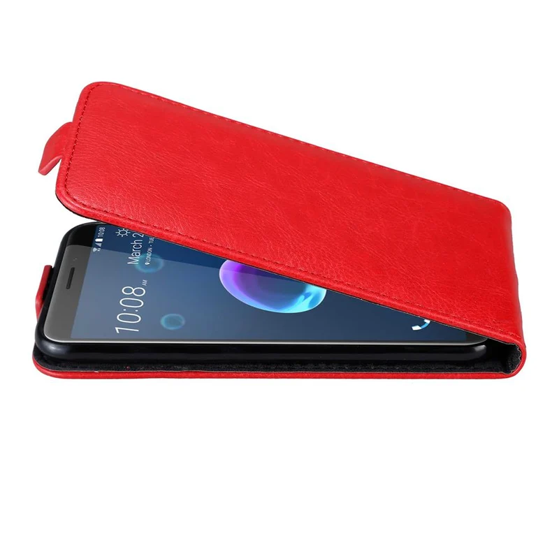 Cadorabo Hülle kompatibel mit HTC Desire 12 Schutzhülle im Flip Design mit Magnetverschluss