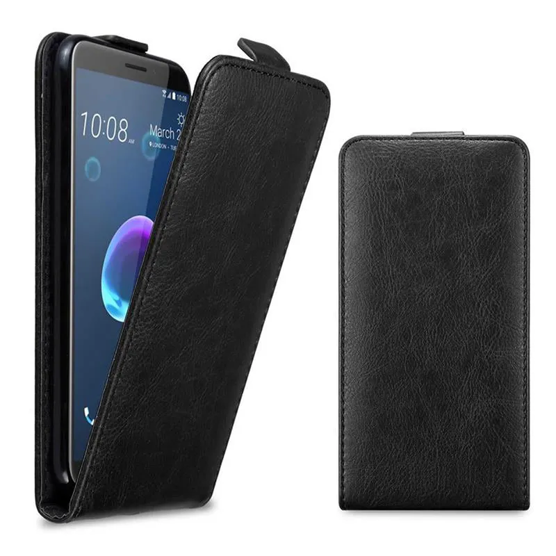 Cadorabo Hülle kompatibel mit HTC Desire 12 Schutzhülle im Flip Design mit Magnetverschluss