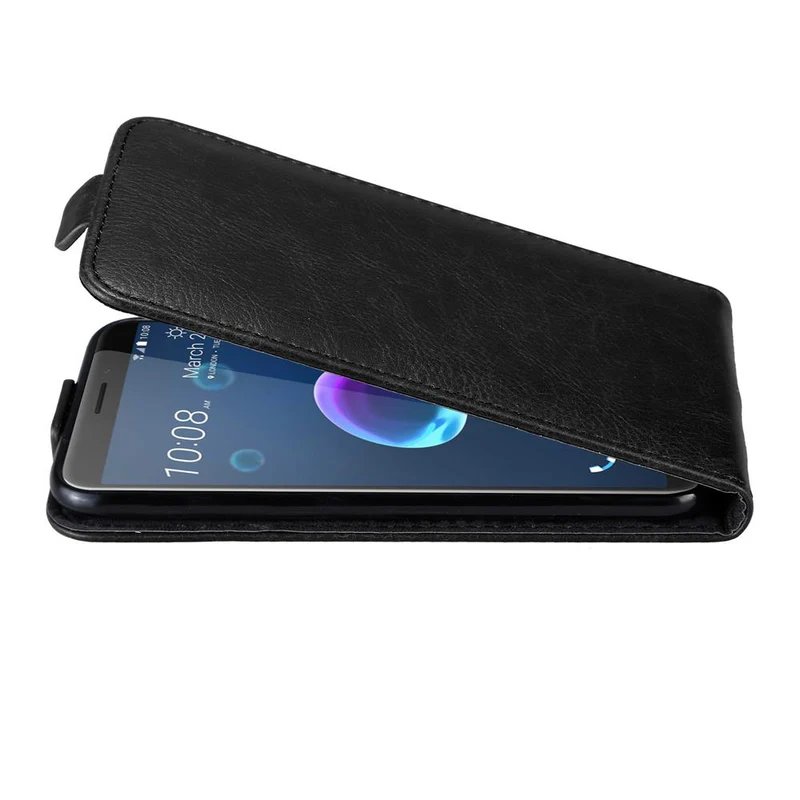 Cadorabo Hülle kompatibel mit HTC Desire 12 Schutzhülle im Flip Design mit Magnetverschluss
