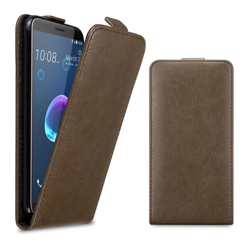 Cadorabo Hülle kompatibel mit HTC Desire 12 Schutzhülle im Flip Design mit Magnetverschluss