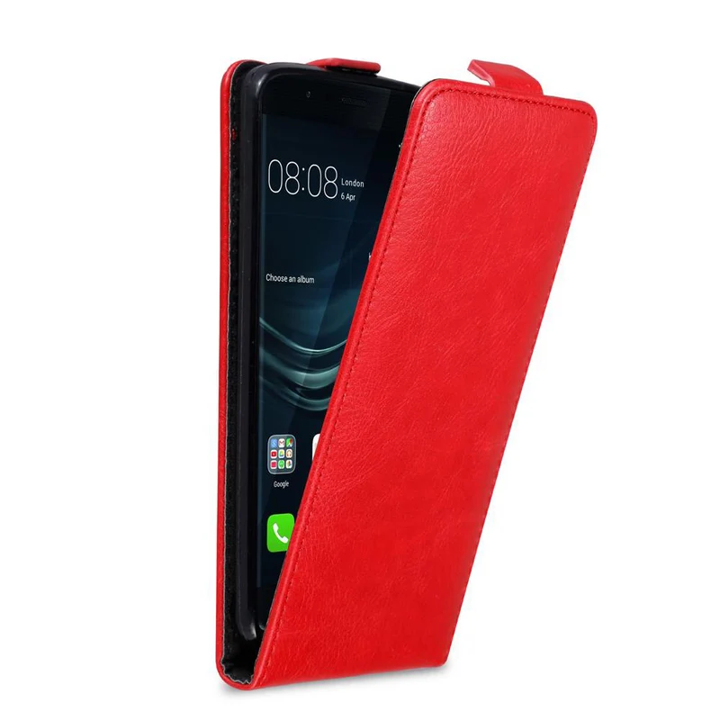 Cadorabo Hülle kompatibel mit Huawei P9 PLUS Schutzhülle im Flip Design mit Magnetverschluss
