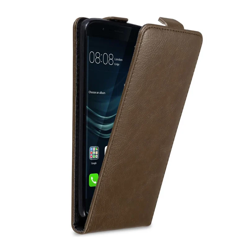 Cadorabo Hülle kompatibel mit Huawei P9 PLUS Schutzhülle im Flip Design mit Magnetverschluss