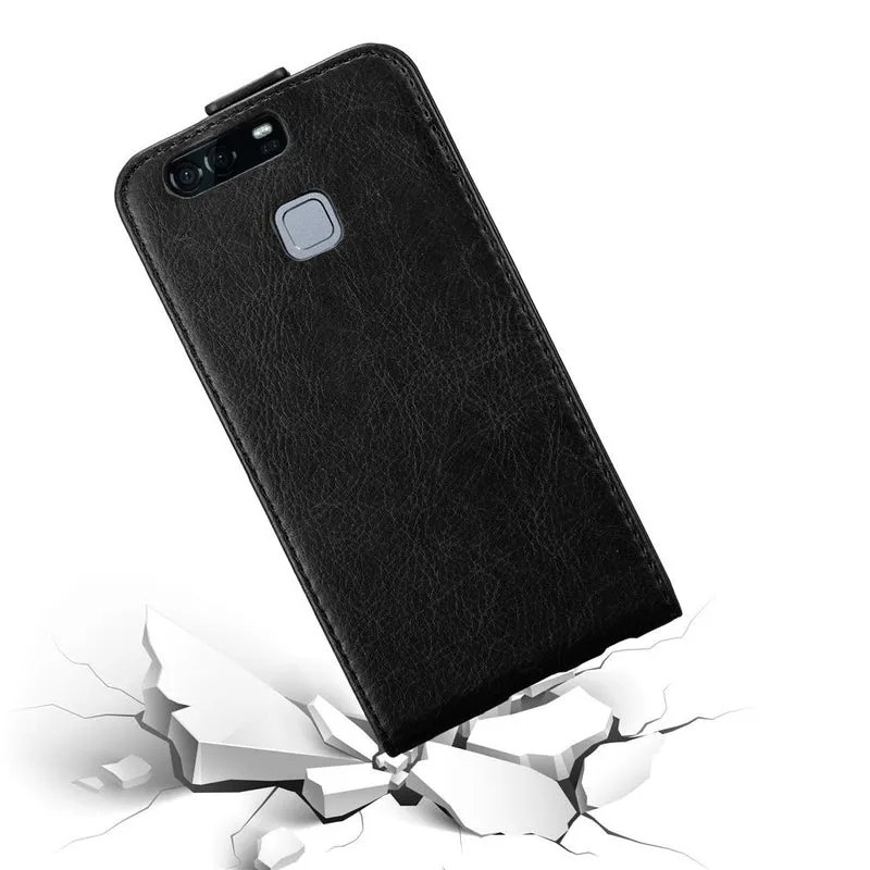 Cadorabo Hülle kompatibel mit Huawei P9 PLUS Schutzhülle im Flip Design mit Magnetverschluss