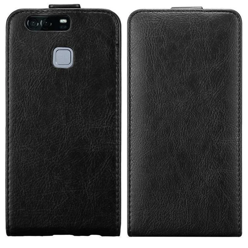 Cadorabo Hülle kompatibel mit Huawei P9 PLUS Schutzhülle im Flip Design mit Magnetverschluss