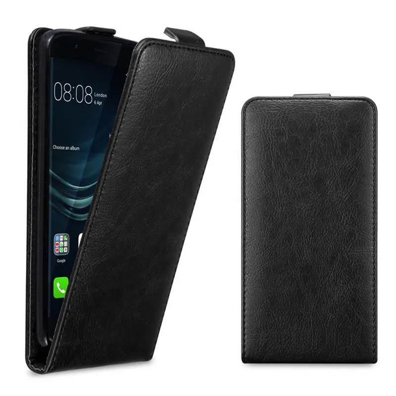 Cadorabo Hülle kompatibel mit Huawei P9 PLUS Schutzhülle im Flip Design mit Magnetverschluss
