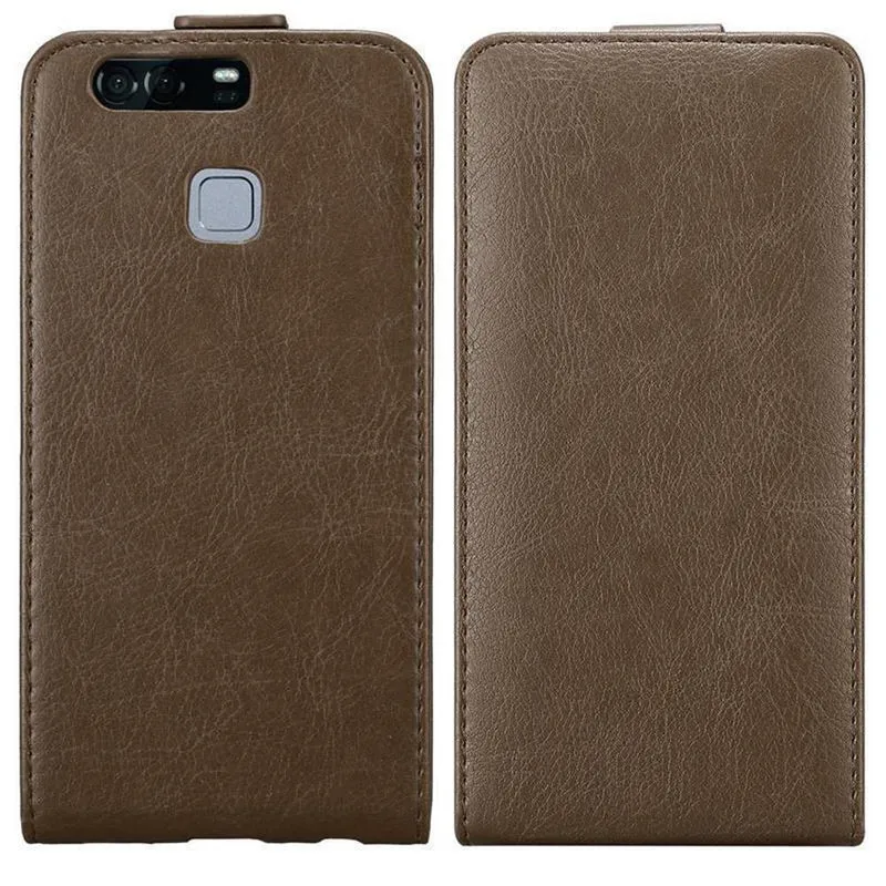 Cadorabo Hülle kompatibel mit Huawei P9 PLUS Schutzhülle im Flip Design mit Magnetverschluss
