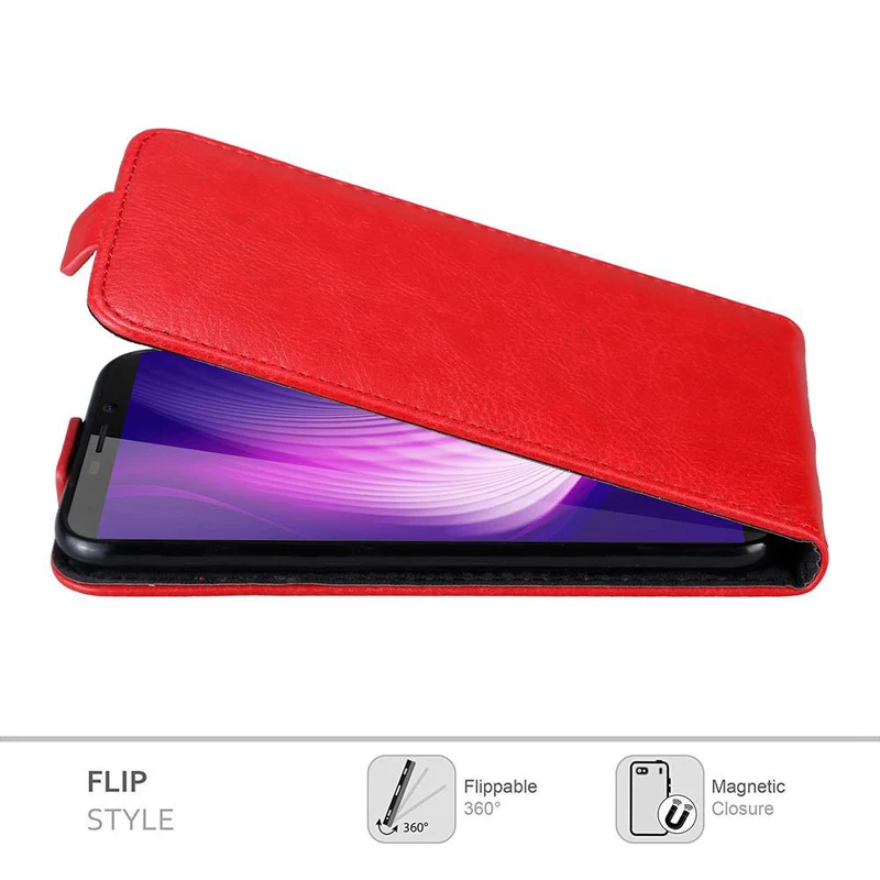 Cadorabo Hülle kompatibel mit Cubot NOVA Schutzhülle im Flip Design mit Magnetverschluss