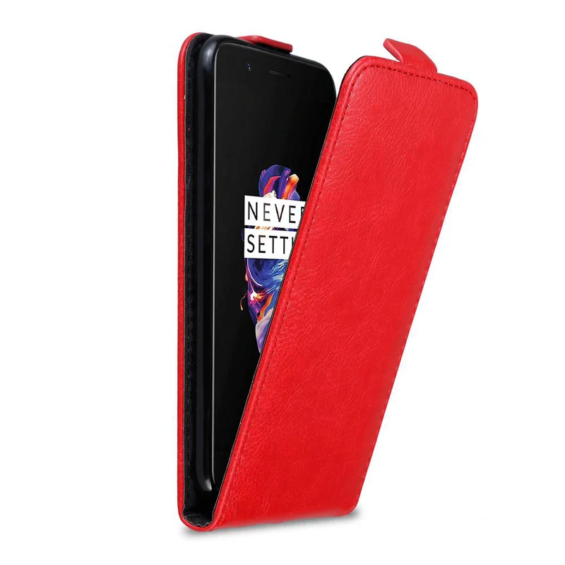 Cadorabo Hülle kompatibel mit OnePlus 5 Schutzhülle im Flip Design mit Magnetverschluss