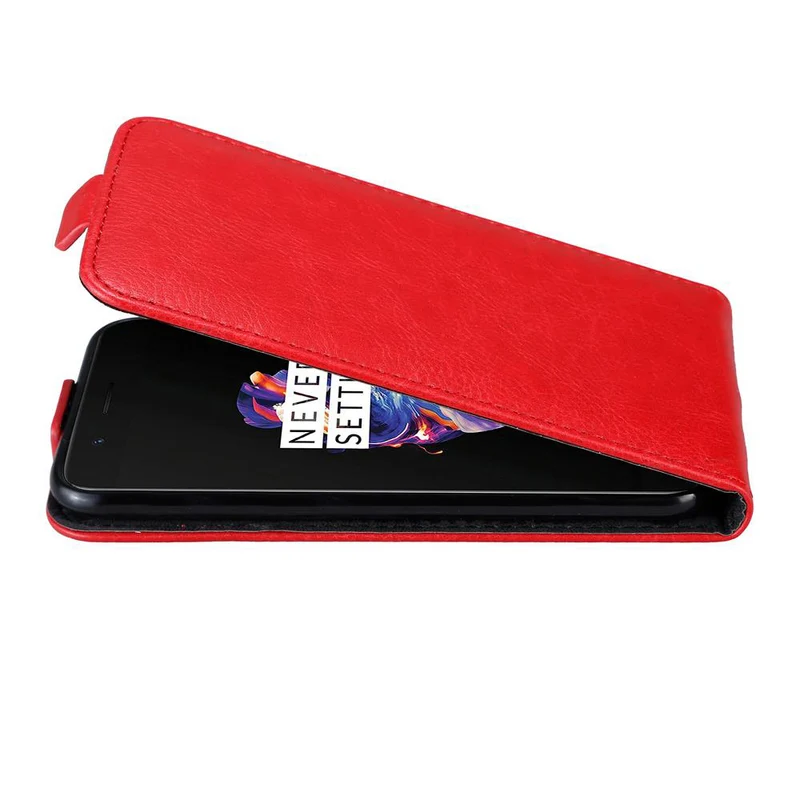 Cadorabo Hülle kompatibel mit OnePlus 5 Schutzhülle im Flip Design mit Magnetverschluss