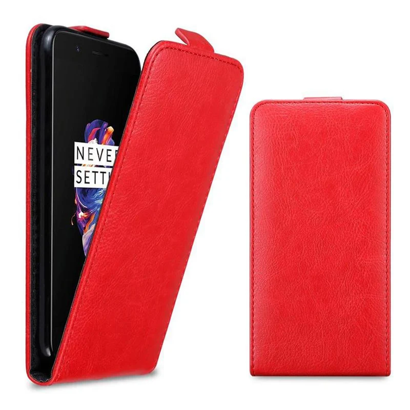 Cadorabo Hülle kompatibel mit OnePlus 5 Schutzhülle im Flip Design mit Magnetverschluss