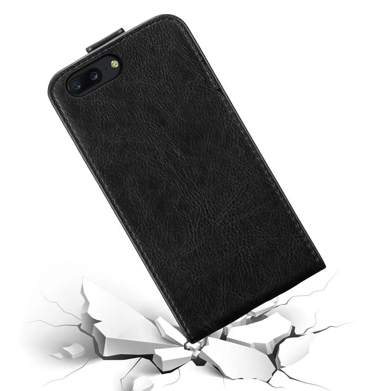 Cadorabo Hülle kompatibel mit OnePlus 5 Schutzhülle im Flip Design mit Magnetverschluss