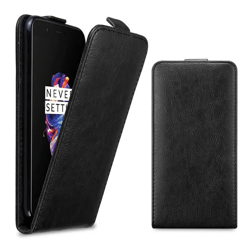 Cadorabo Hülle kompatibel mit OnePlus 5 Schutzhülle im Flip Design mit Magnetverschluss