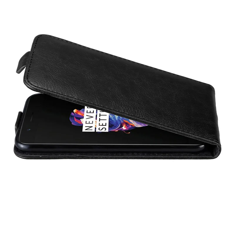 Cadorabo Hülle kompatibel mit OnePlus 5 Schutzhülle im Flip Design mit Magnetverschluss