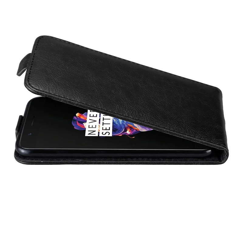 Cadorabo Hülle kompatibel mit OnePlus 5 Schutzhülle im Flip Design mit Magnetverschluss