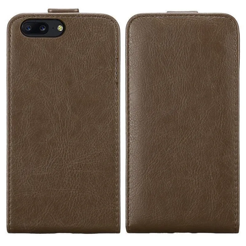 Cadorabo Hülle kompatibel mit OnePlus 5 Schutzhülle im Flip Design mit Magnetverschluss