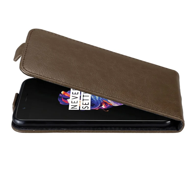 Cadorabo Hülle kompatibel mit OnePlus 5 Schutzhülle im Flip Design mit Magnetverschluss